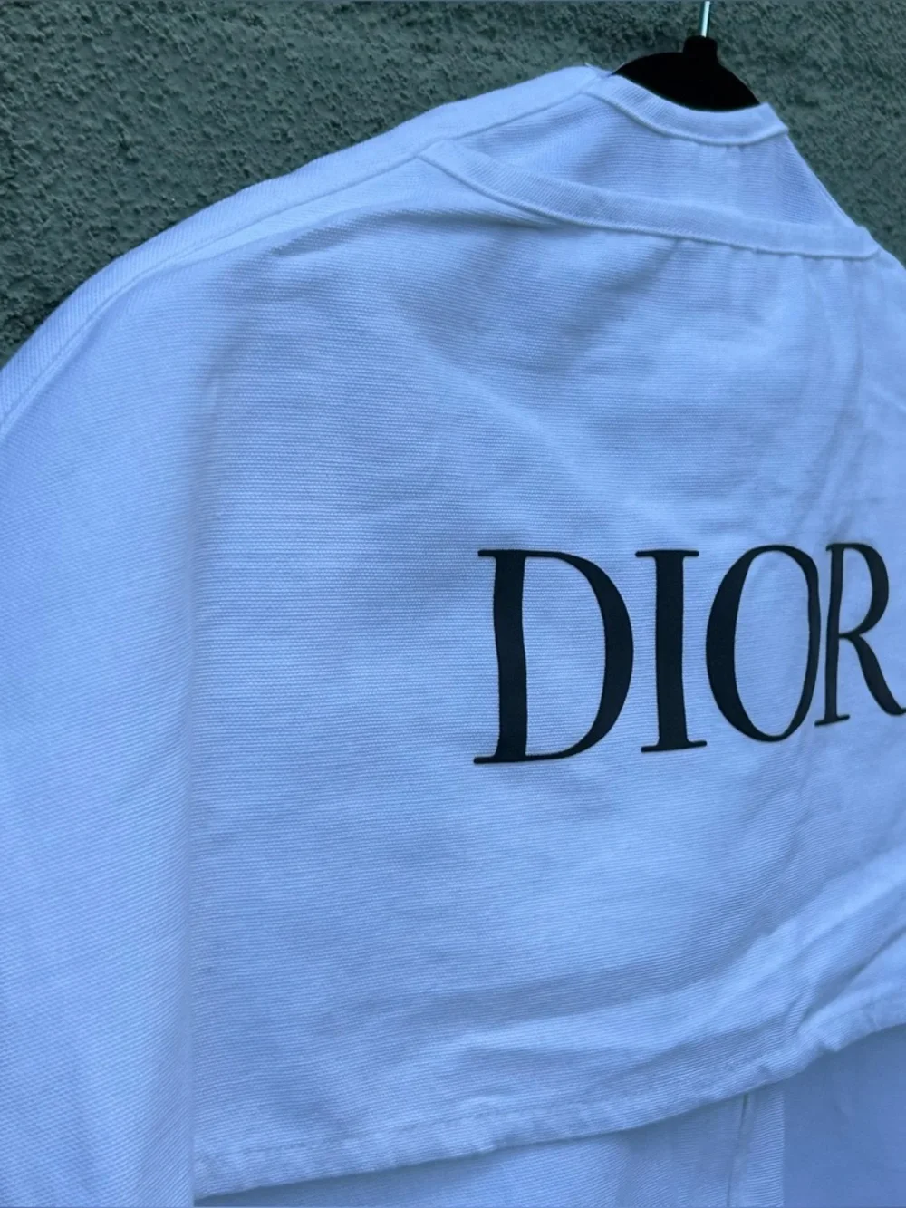 Authentic DIOR Garment / Hanging Bag in White Canvas